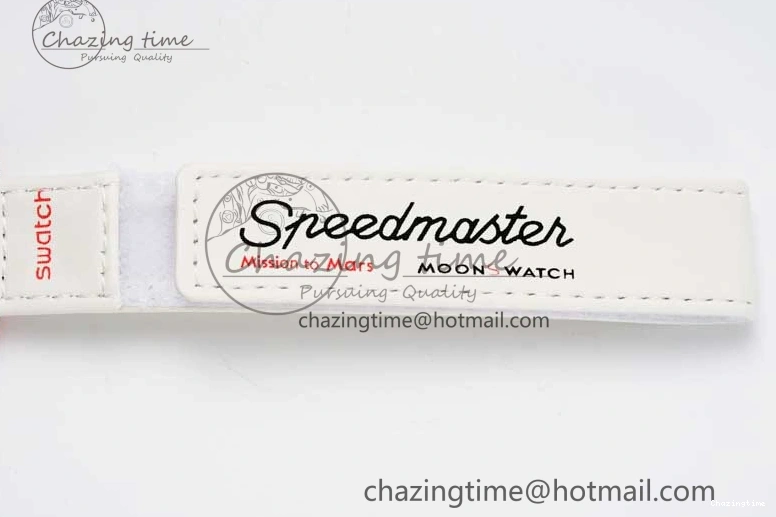 0103 Speedmaster Misson To Mars 1:1 Best Edition White Dial On Nylon Strap Quartz GoAnywhere 7862